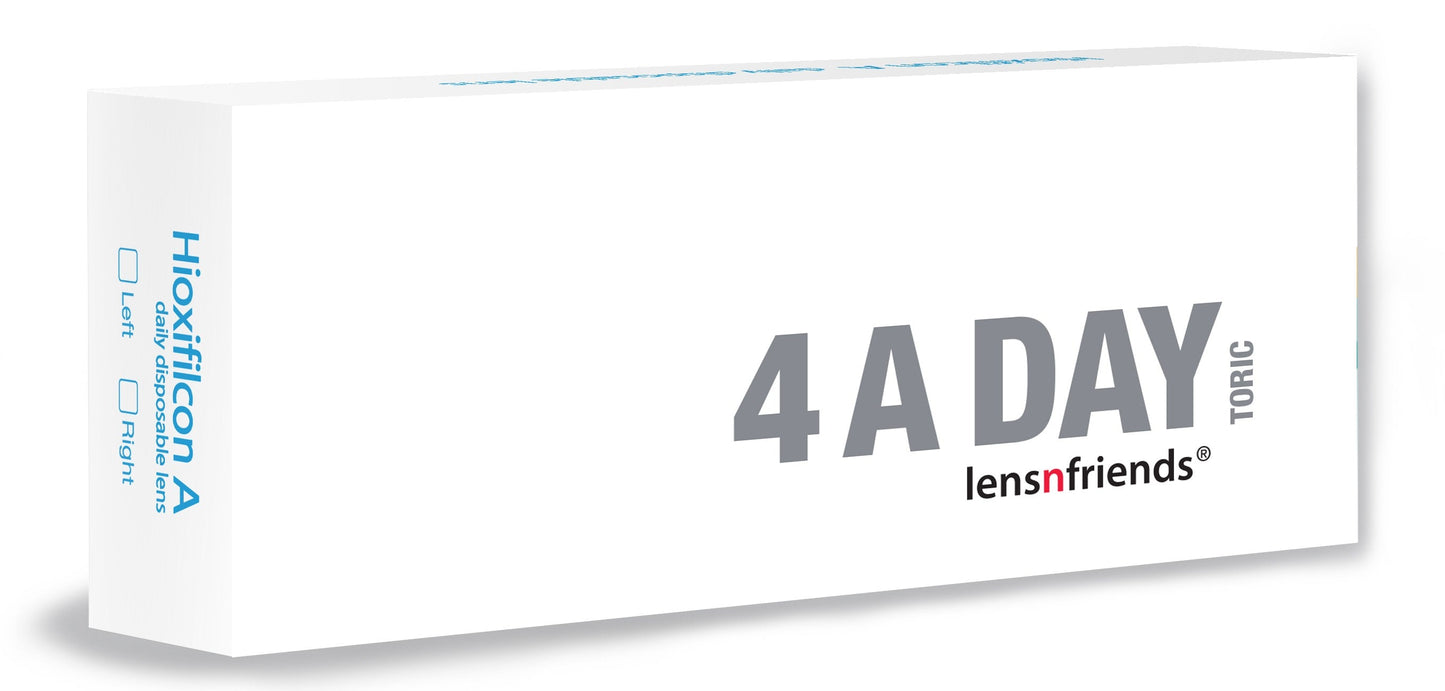 lensnfriends 4 A day toric (30s) Power -01.50