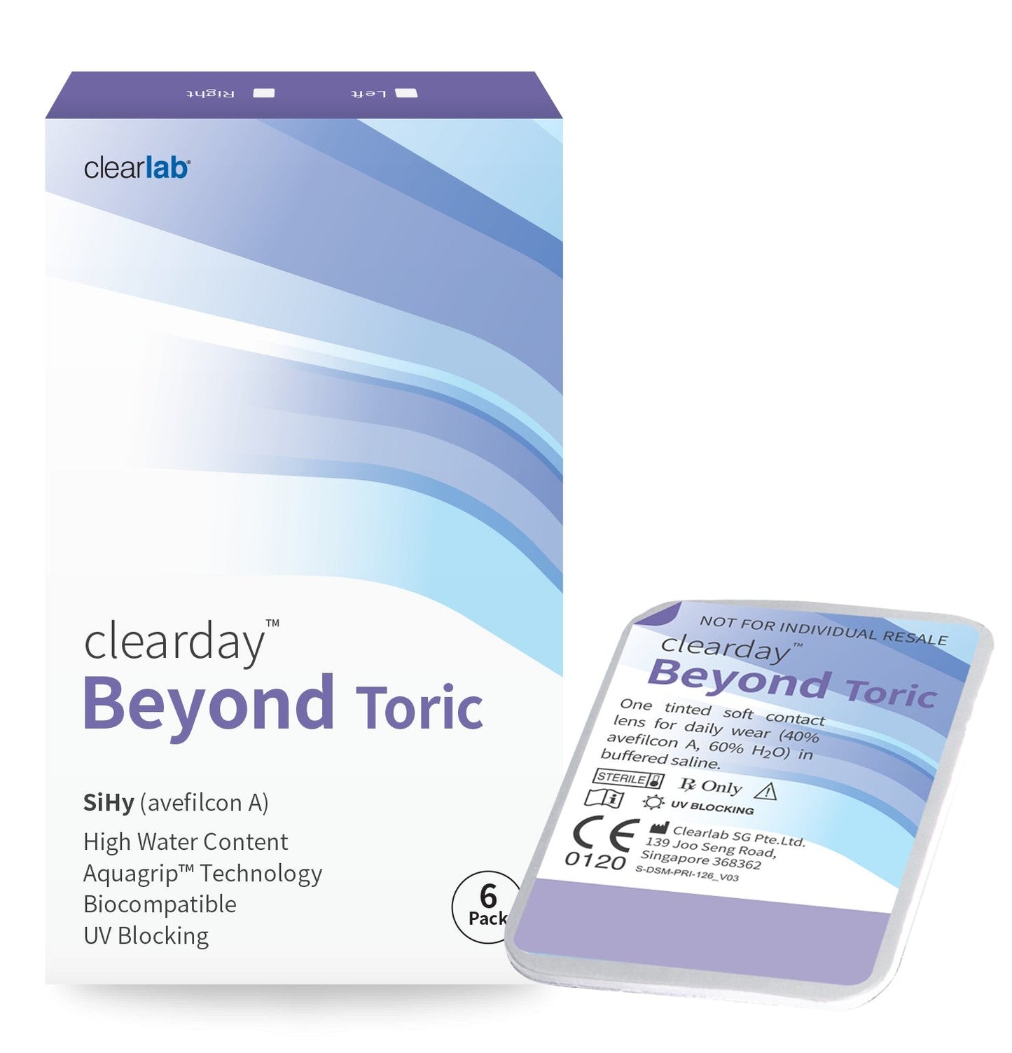 clearday® BEYOND FOR ASTIGMATISM (6s) Power -06.00