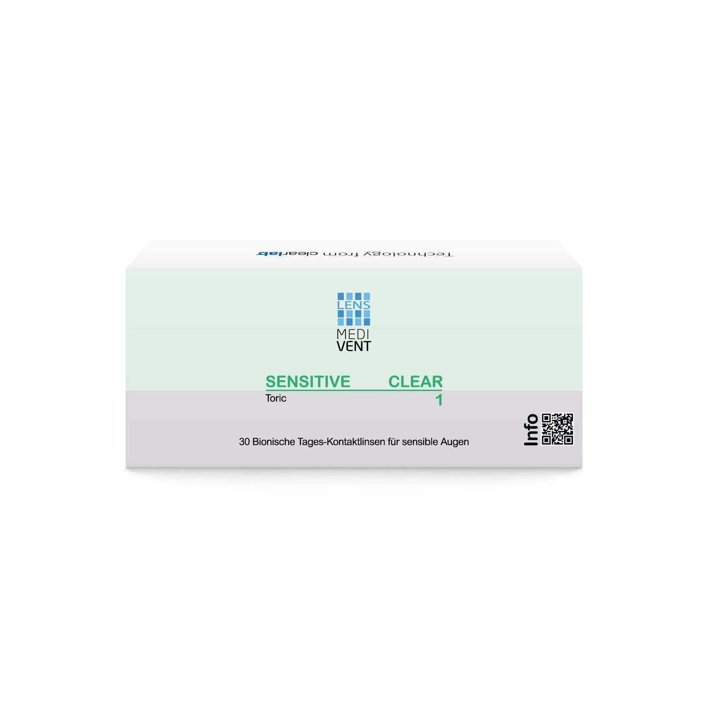 Medivent Sensitive Clear 1 day toric (30s) Power +01.00